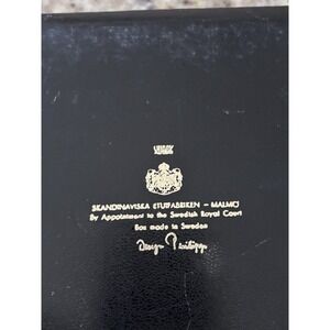 Vintage Black swank Scandinavian jewelry box 60s -70s made in Sweden Filled 3095